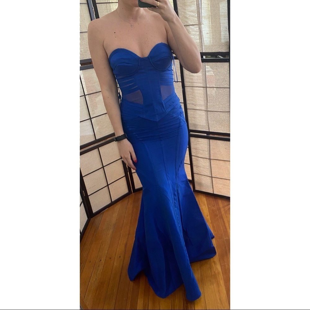 Jovani Skirt Set Royal Blue